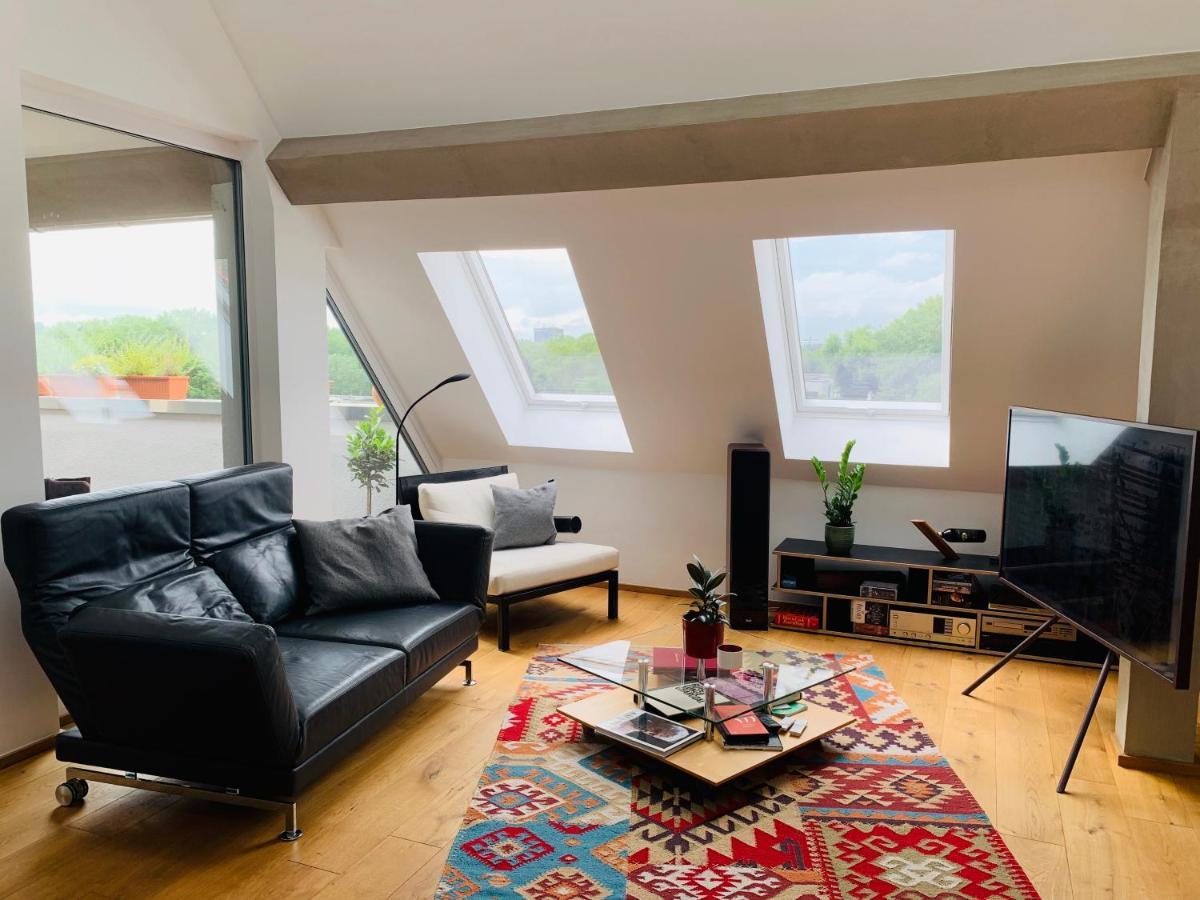 Exklusives Penthouse Im Ehemaligen Bunker Apartment Hanovra Exterior foto