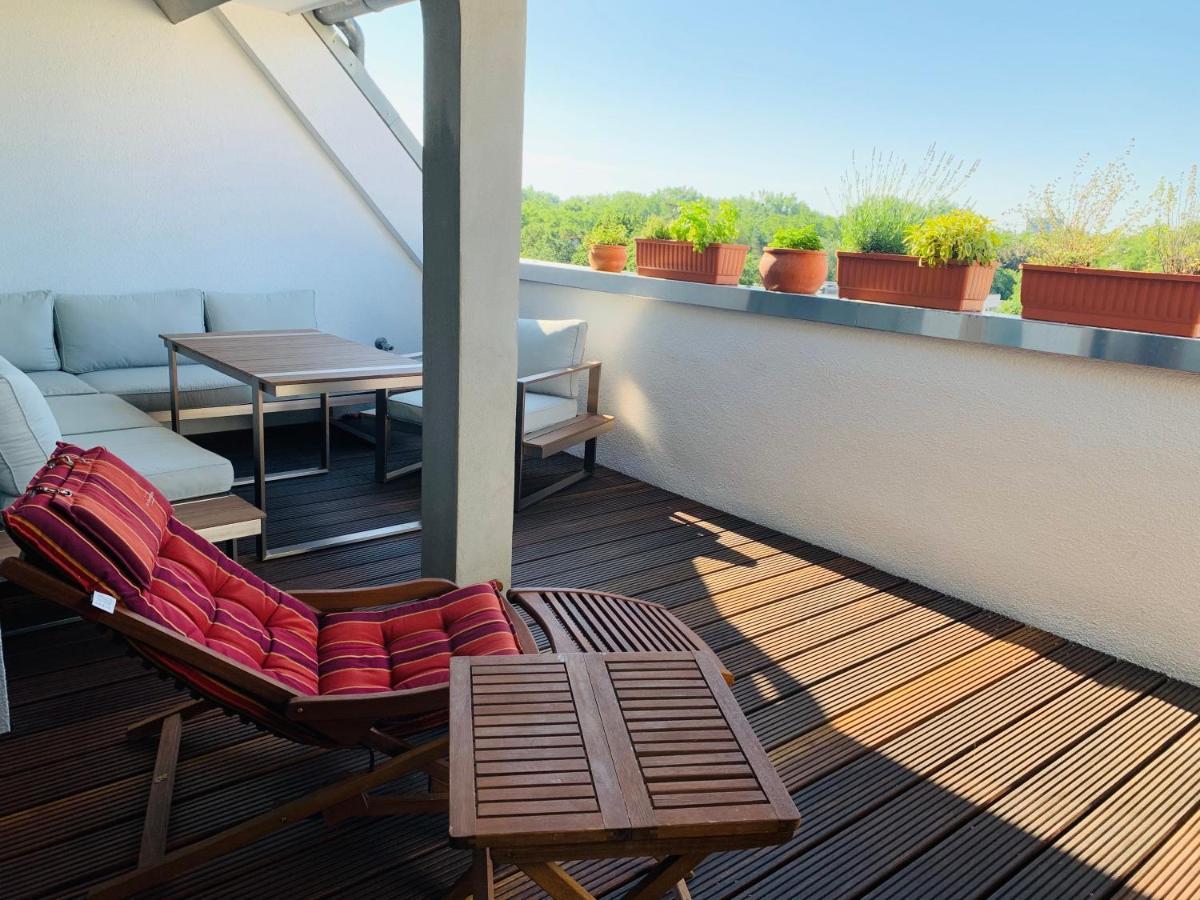 Exklusives Penthouse Im Ehemaligen Bunker Apartment Hanovra Exterior foto